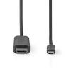 ADATTATORE NEDIS VIDEO HDMI CCGL64655BK10 USB 3.2 Gen 1 USB-C™ Maschio - Connettore HDMI™, 4K@60Hz, 1,00 m, Nero